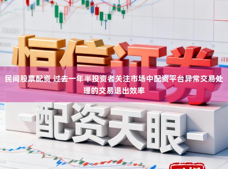 民间股票配资 过去一年半投资者关注市场中配资平台异常交易处理的交易退出效率
