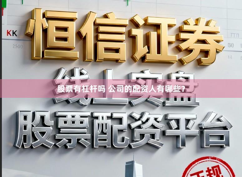 股票有杠杆吗 公司的配资人有哪些？